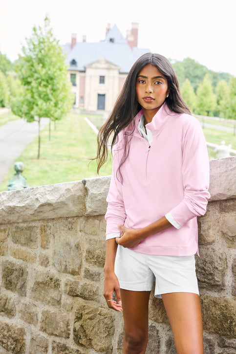 Brooks Brothers® Women’s Luxe Performance 1/4-Zip - Bistro