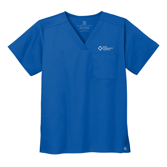 Wink® Unisex WorkFlex Chest Pocket V-Neck Top