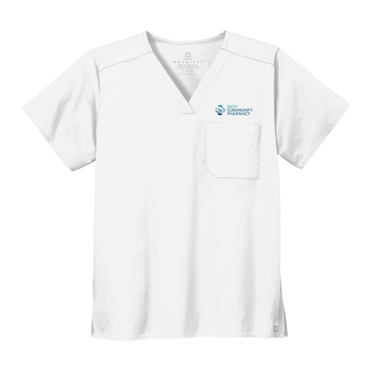 Wink® Unisex WorkFlex Chest Pocket V-Neck Top - Pharmacy