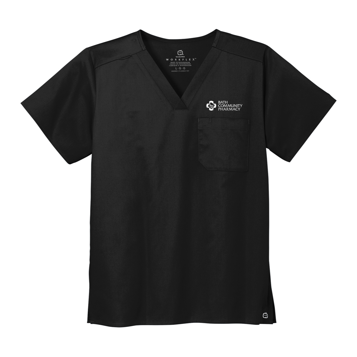 Wink® Unisex WorkFlex Chest Pocket V-Neck Top - Pharmacy