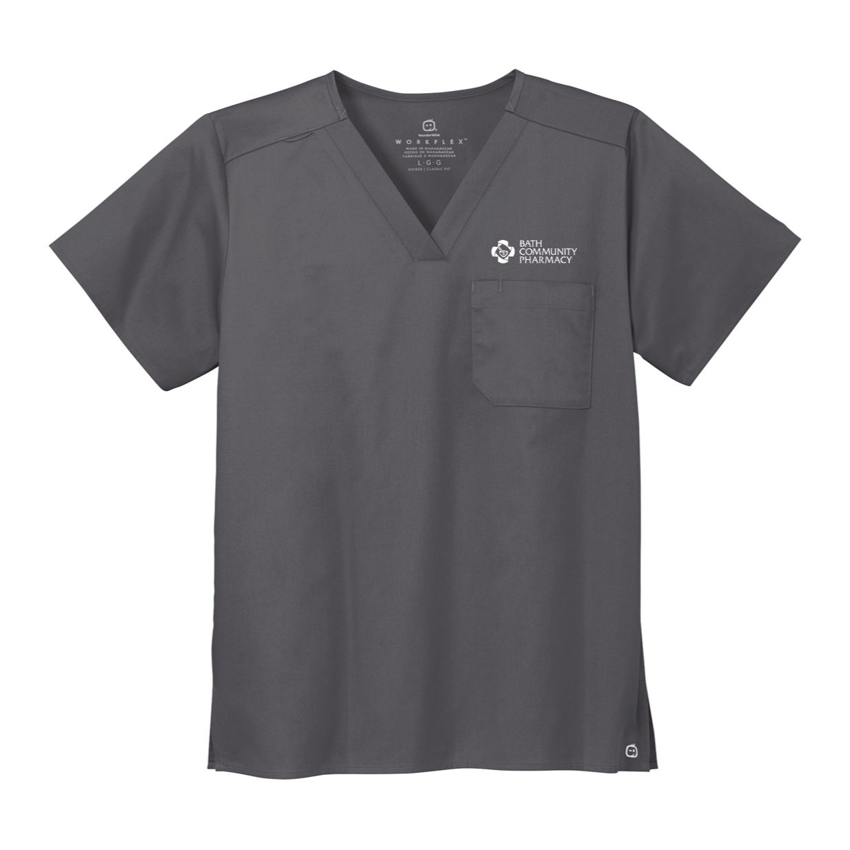 Wink® Unisex WorkFlex Chest Pocket V-Neck Top - Pharmacy