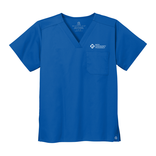 Wink® Unisex WorkFlex Chest Pocket V-Neck Top - Pharmacy
