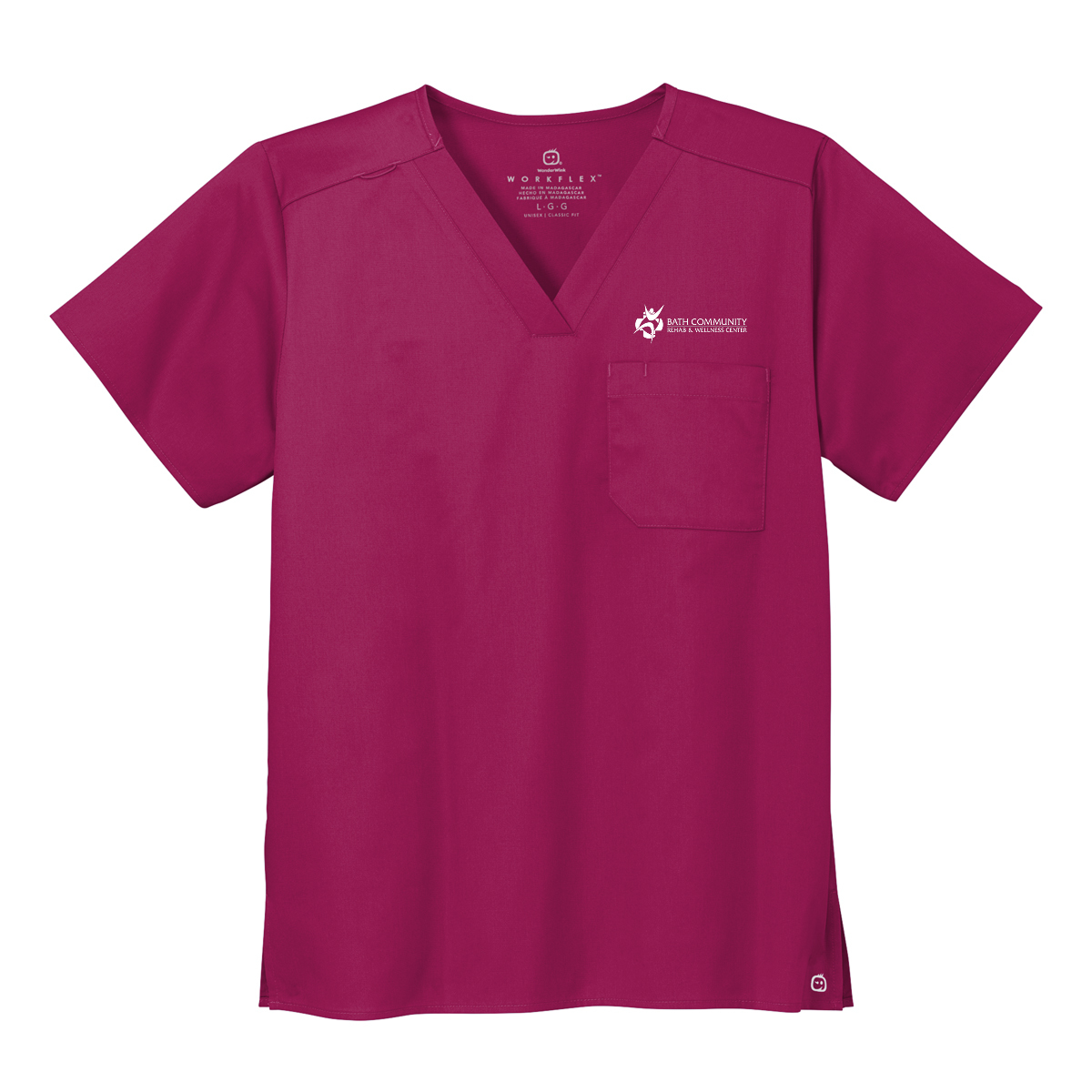 Wink® Unisex WorkFlex Chest Pocket V-Neck Top - Rehab & Wellness