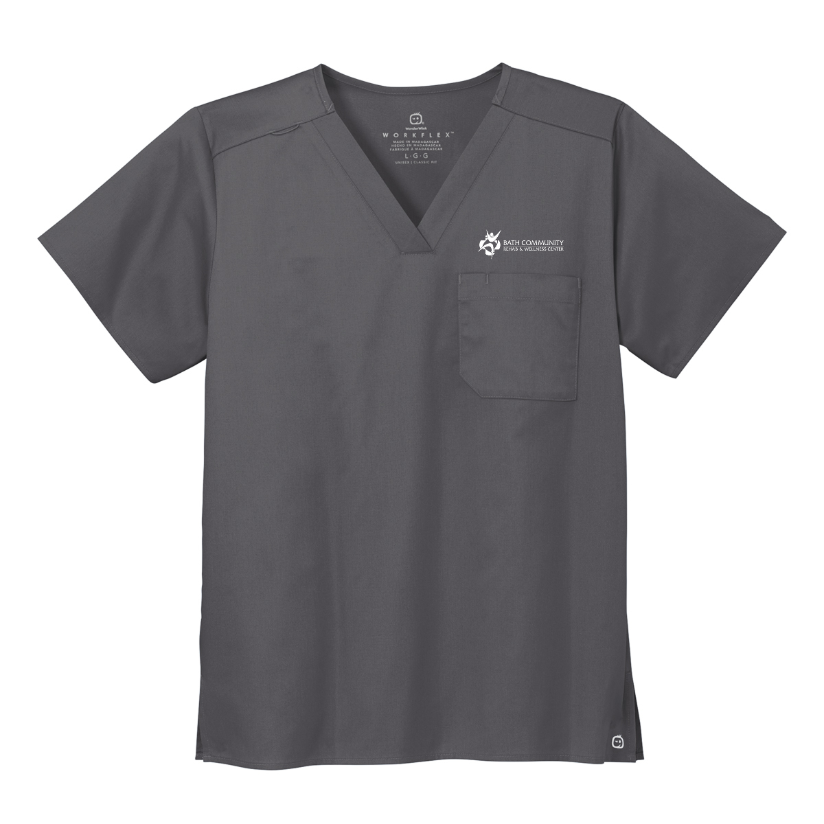 Wink® Unisex WorkFlex Chest Pocket V-Neck Top - Rehab & Wellness