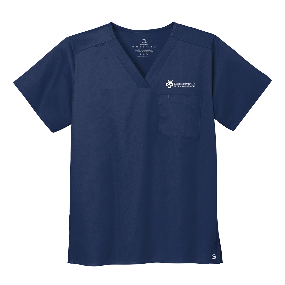 Wink® Unisex WorkFlex Chest Pocket V-Neck Top - Rehab & Wellness