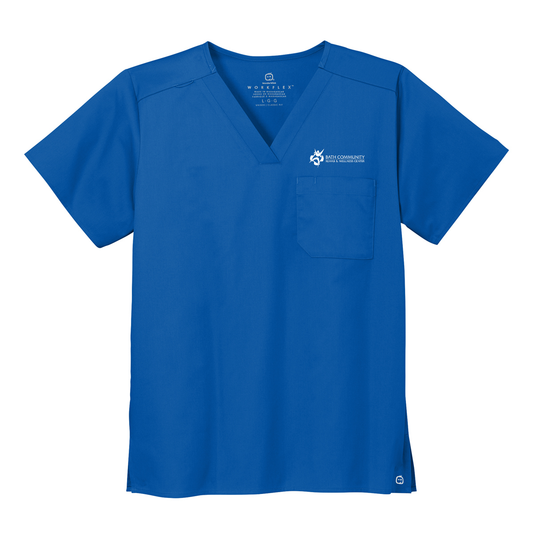Wink® Unisex WorkFlex Chest Pocket V-Neck Top - Rehab & Wellness