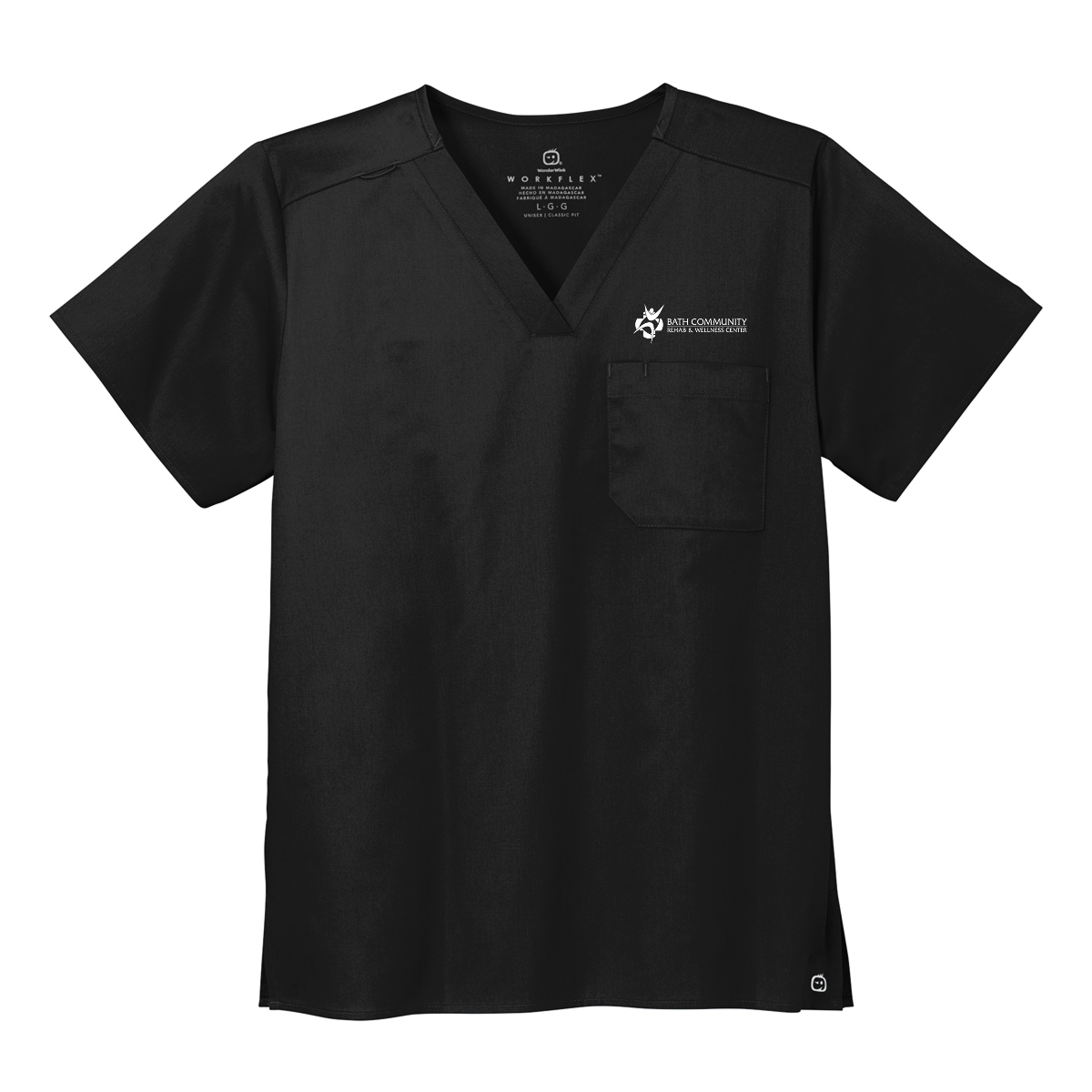 Wink® Unisex WorkFlex Chest Pocket V-Neck Top - Rehab & Wellness